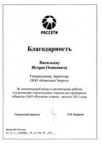 2013 ОАО "Россети"